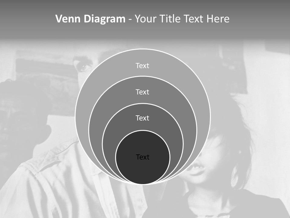 American Man And A Japanese Girl PowerPoint Template