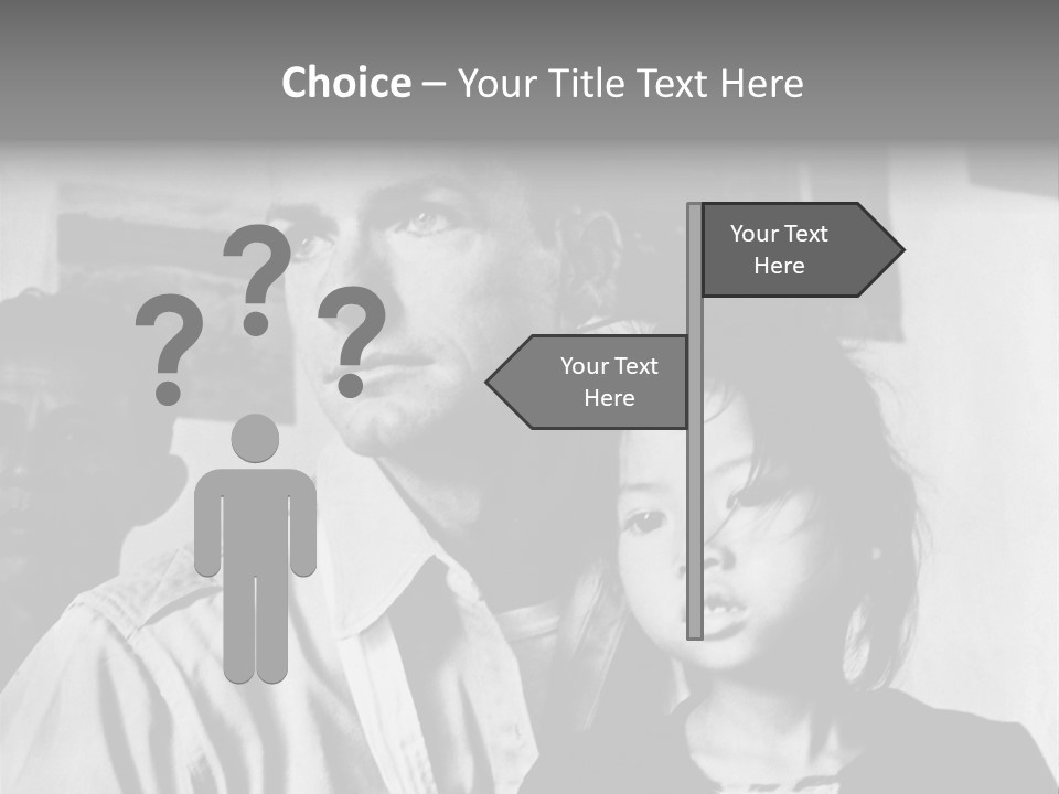 American Man And A Japanese Girl PowerPoint Template