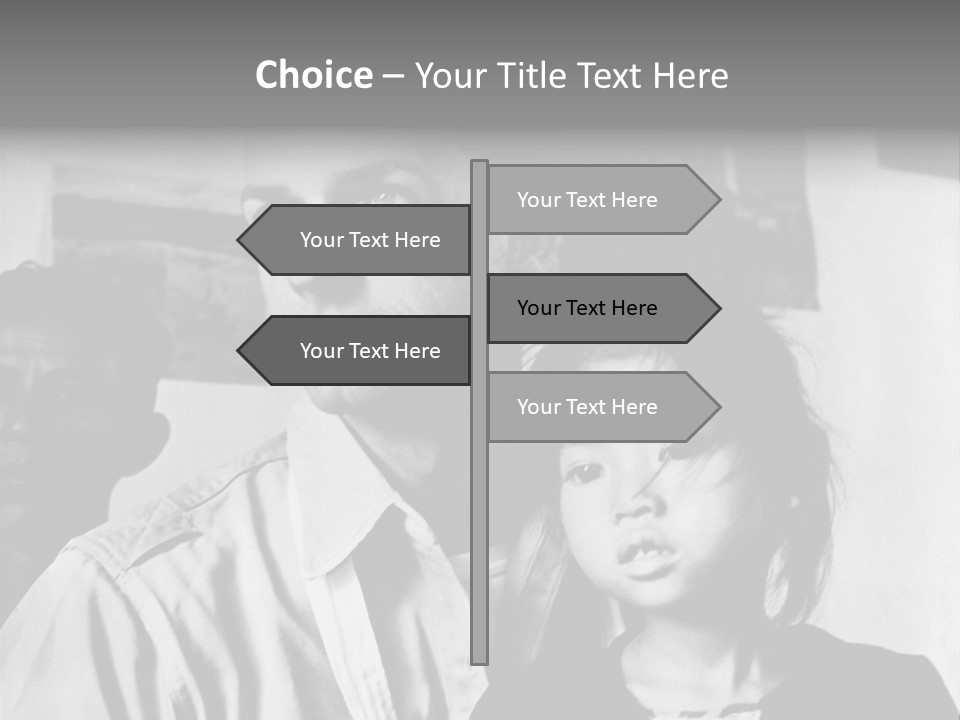 American Man And A Japanese Girl PowerPoint Template