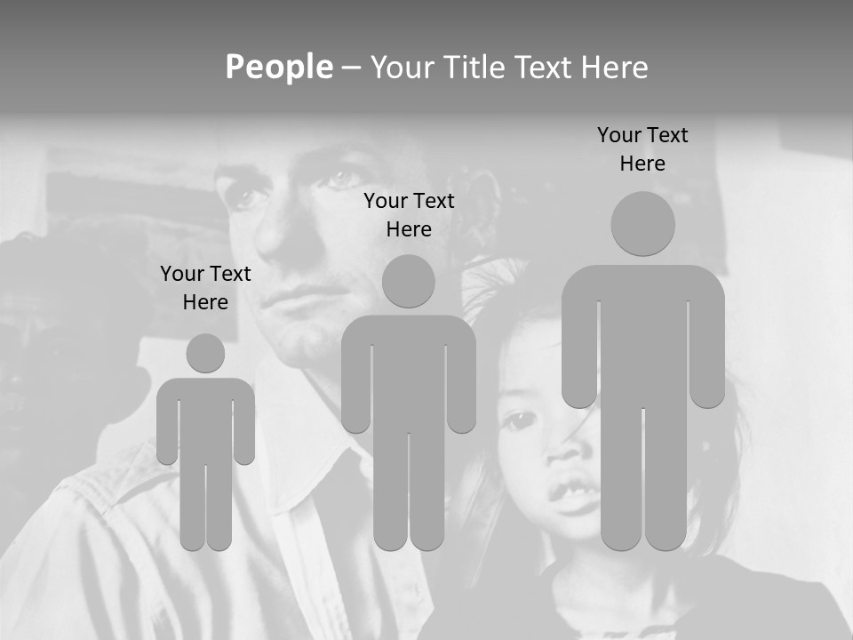 American Man And A Japanese Girl PowerPoint Template