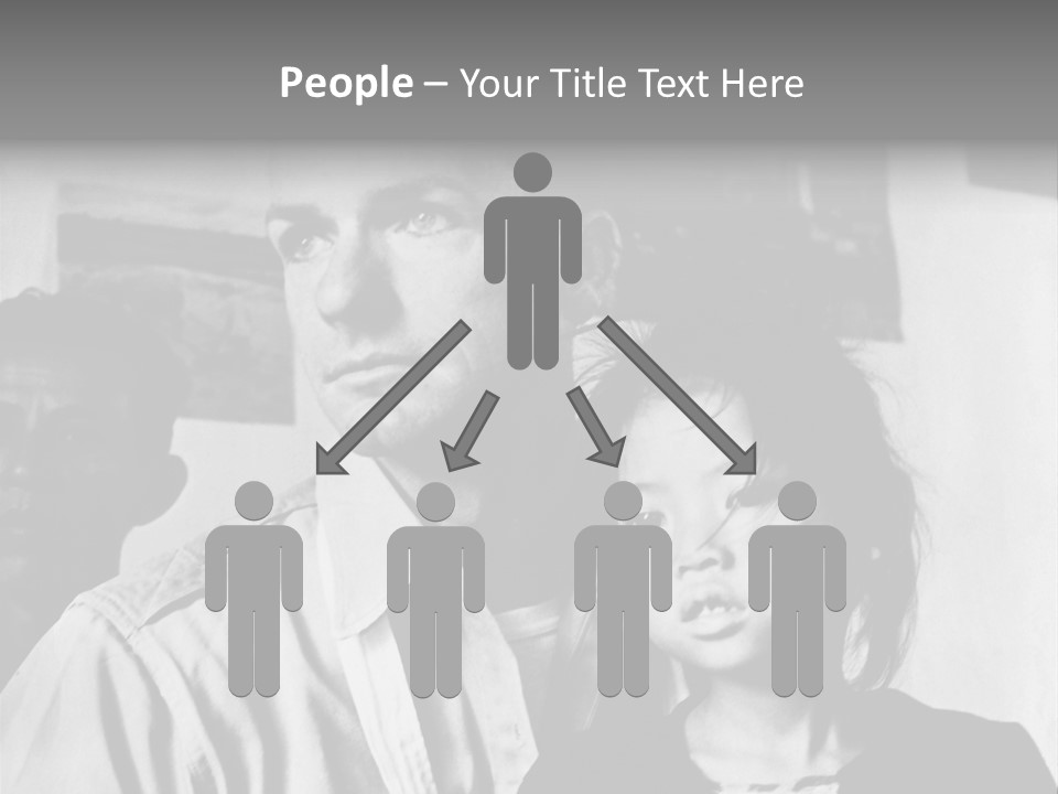 American Man And A Japanese Girl PowerPoint Template