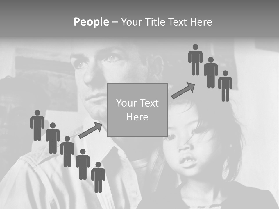 American Man And A Japanese Girl PowerPoint Template