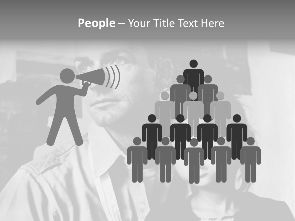 American Man And A Japanese Girl PowerPoint Template