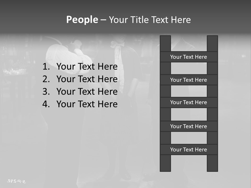 Charlie Chaplin And His Company PowerPoint Template