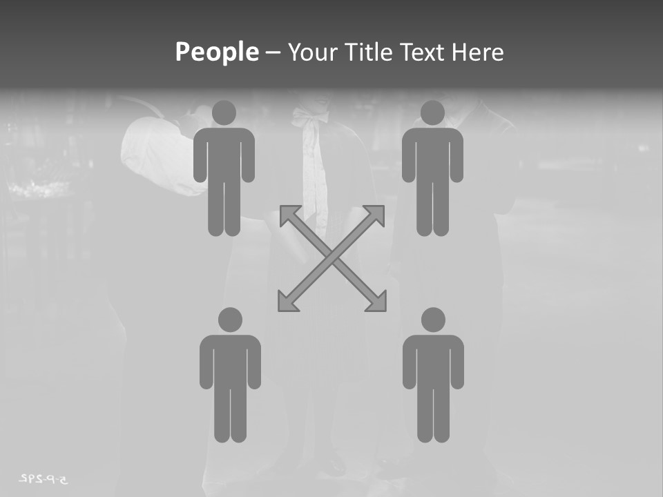 Charlie Chaplin And His Company PowerPoint Template