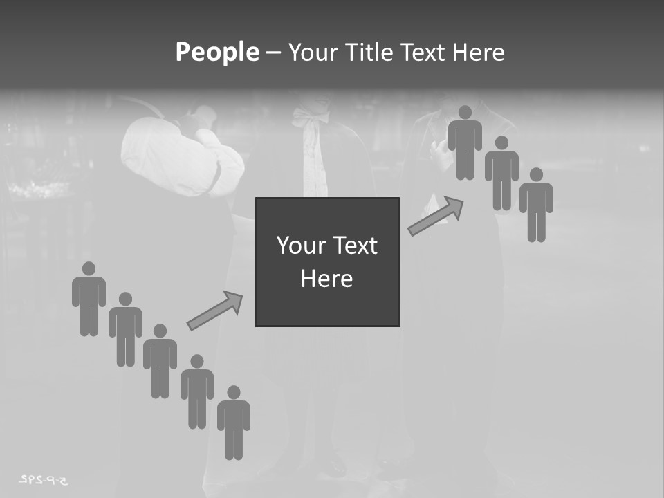 Charlie Chaplin And His Company PowerPoint Template