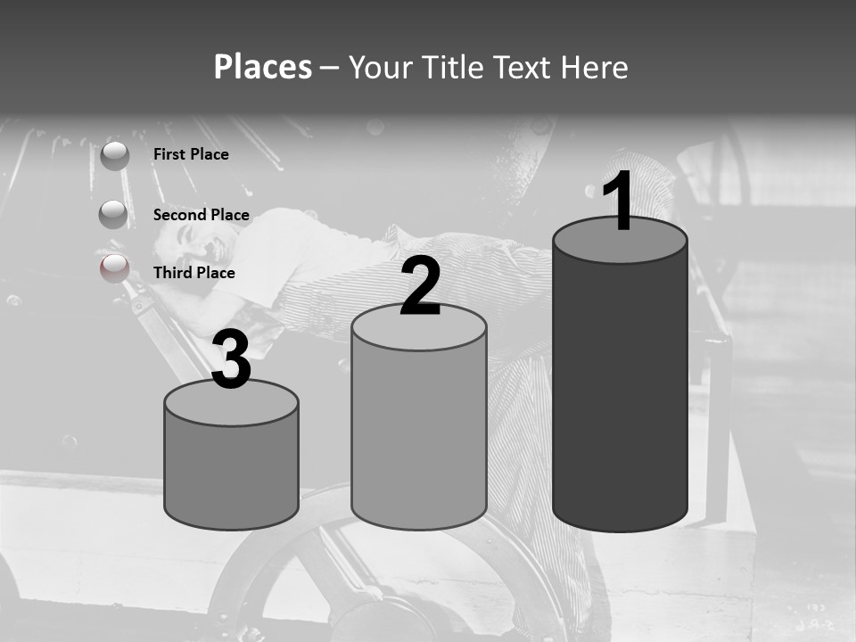 Charlie Chaplin Amused PowerPoint Template