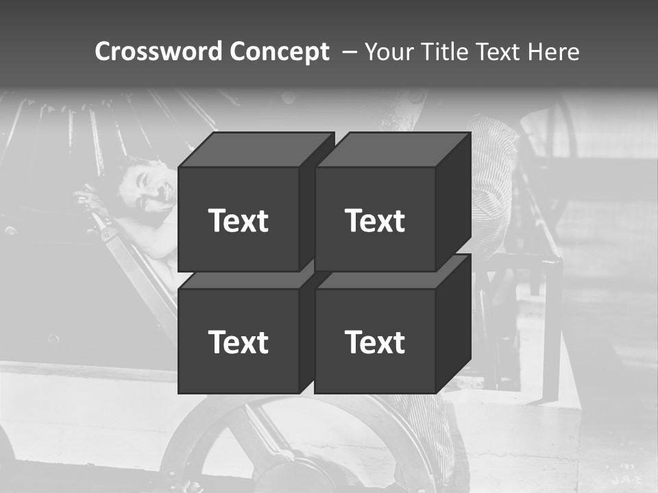 Charlie Chaplin Amused PowerPoint Template