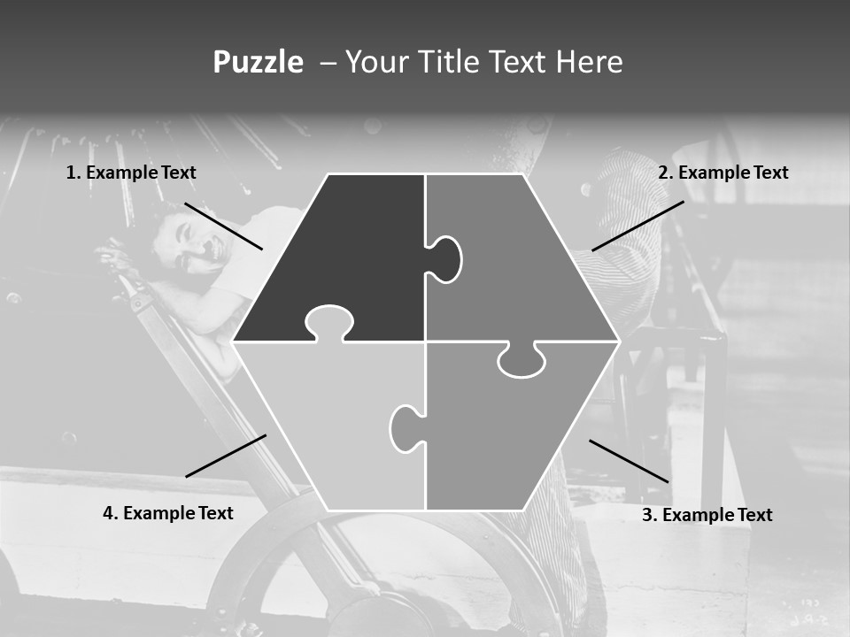 Charlie Chaplin Amused PowerPoint Template