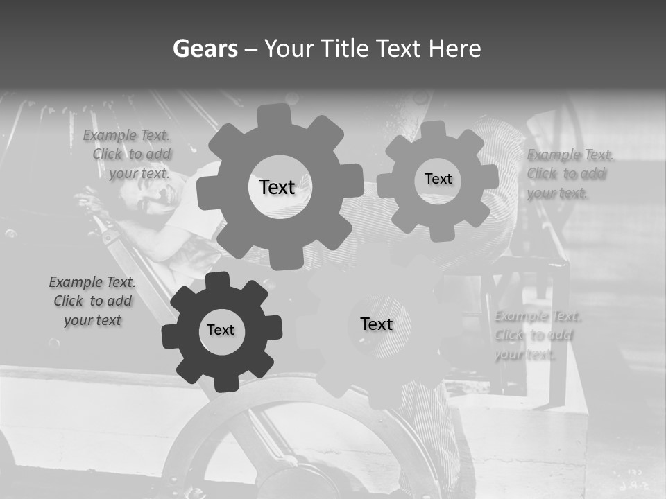 Charlie Chaplin Amused PowerPoint Template