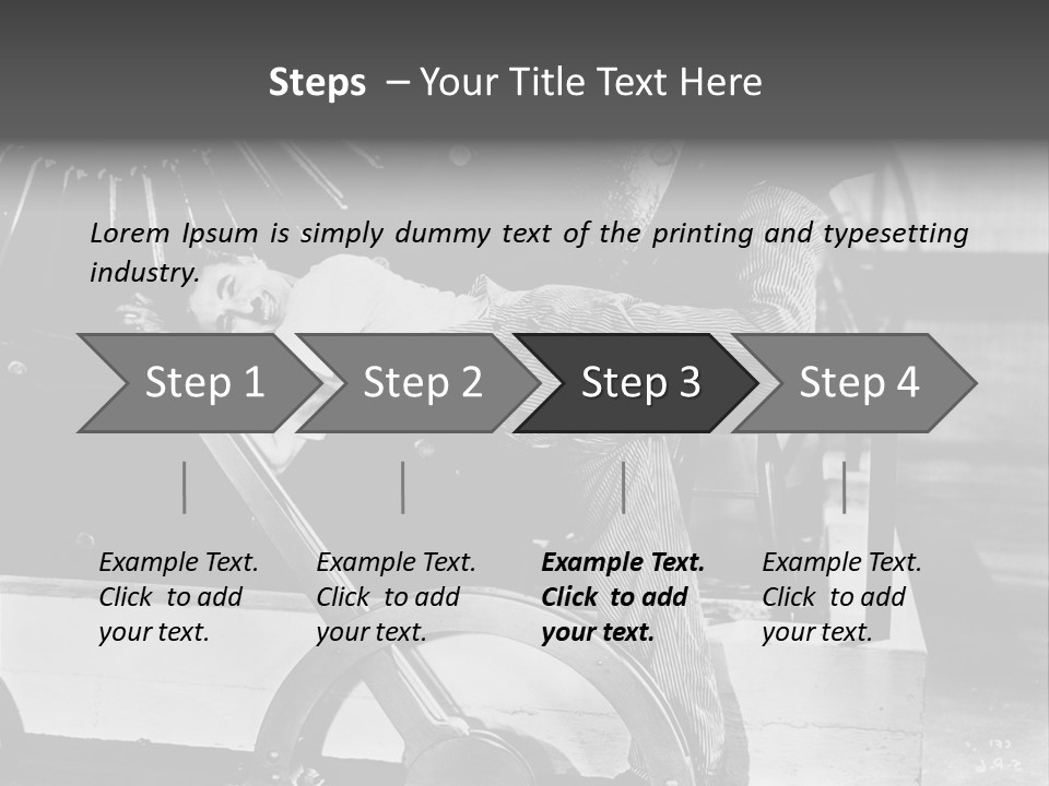 Charlie Chaplin Amused PowerPoint Template