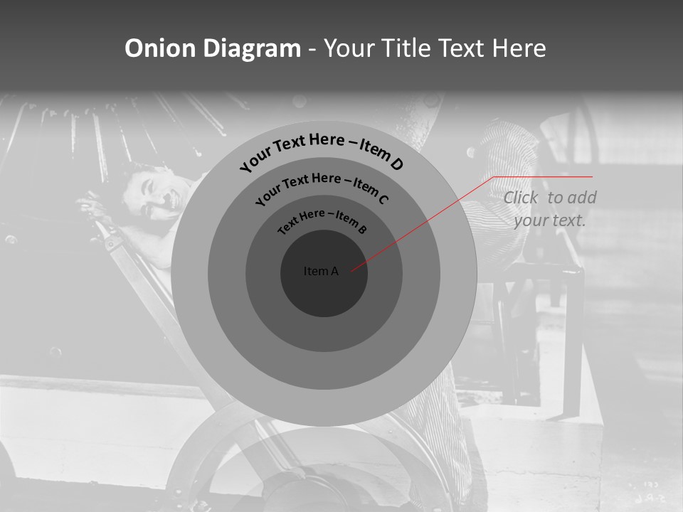 Charlie Chaplin Amused PowerPoint Template