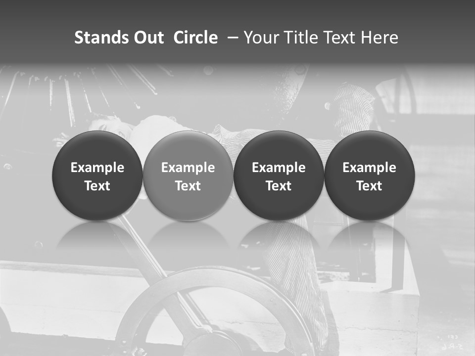 Charlie Chaplin Amused PowerPoint Template