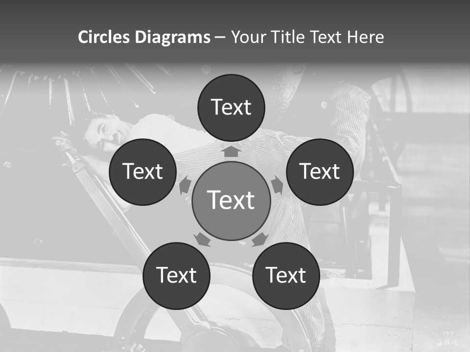 Charlie Chaplin Amused PowerPoint Template