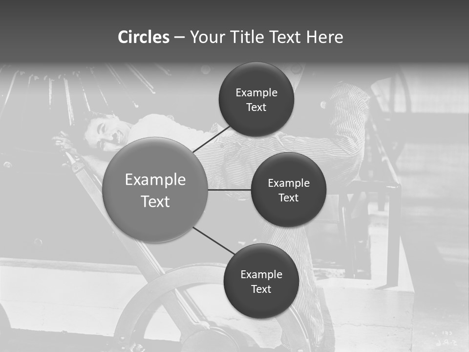 Charlie Chaplin Amused PowerPoint Template