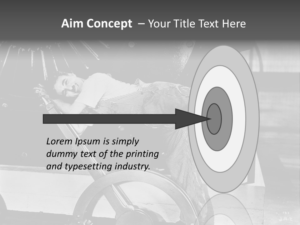 Charlie Chaplin Amused PowerPoint Template
