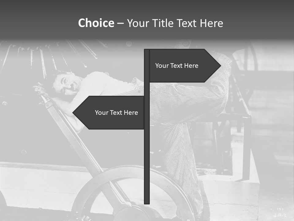 Charlie Chaplin Amused PowerPoint Template