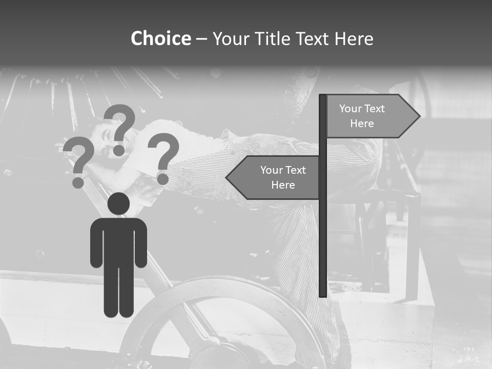 Charlie Chaplin Amused PowerPoint Template