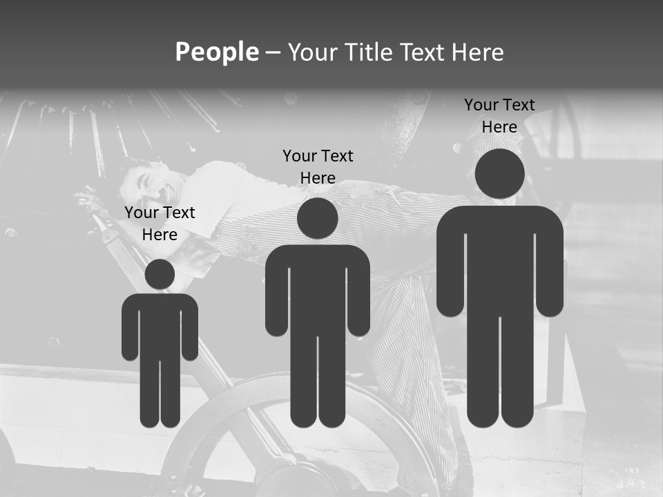 Charlie Chaplin Amused PowerPoint Template