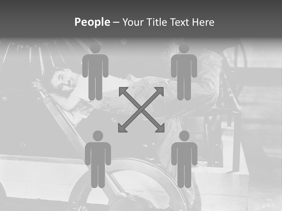 Charlie Chaplin Amused PowerPoint Template