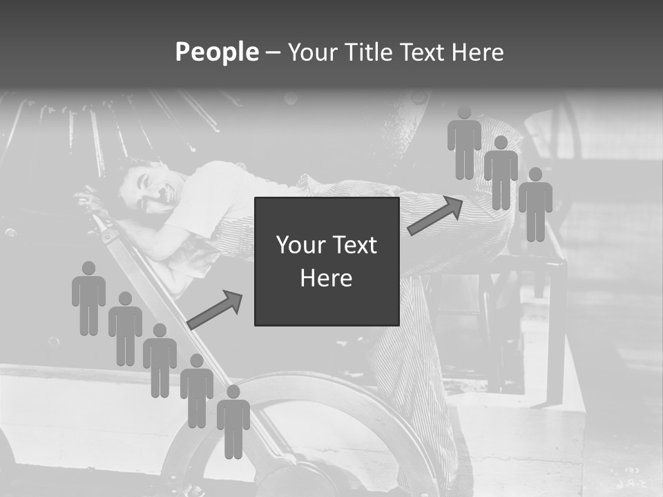 Charlie Chaplin Amused PowerPoint Template