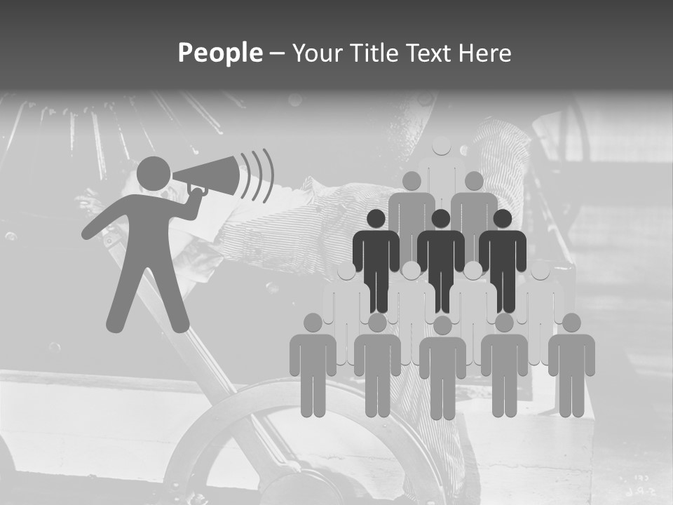 Charlie Chaplin Amused PowerPoint Template