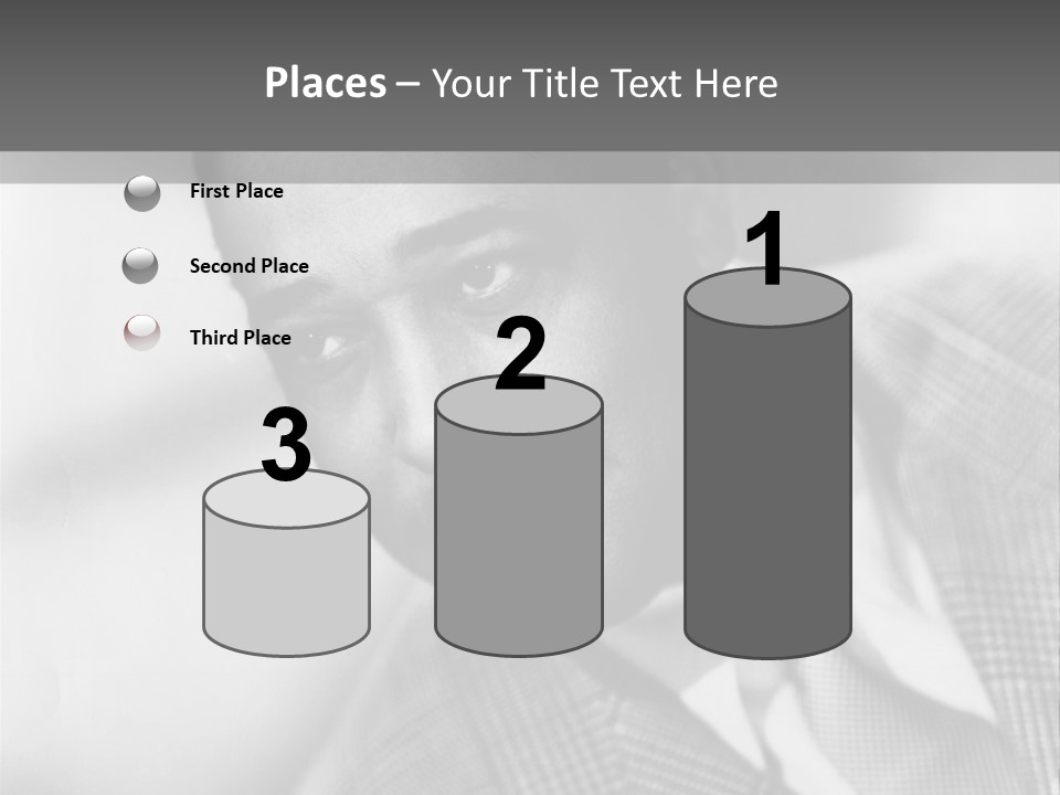 A Man Dressed As A Vintage Image PowerPoint Template