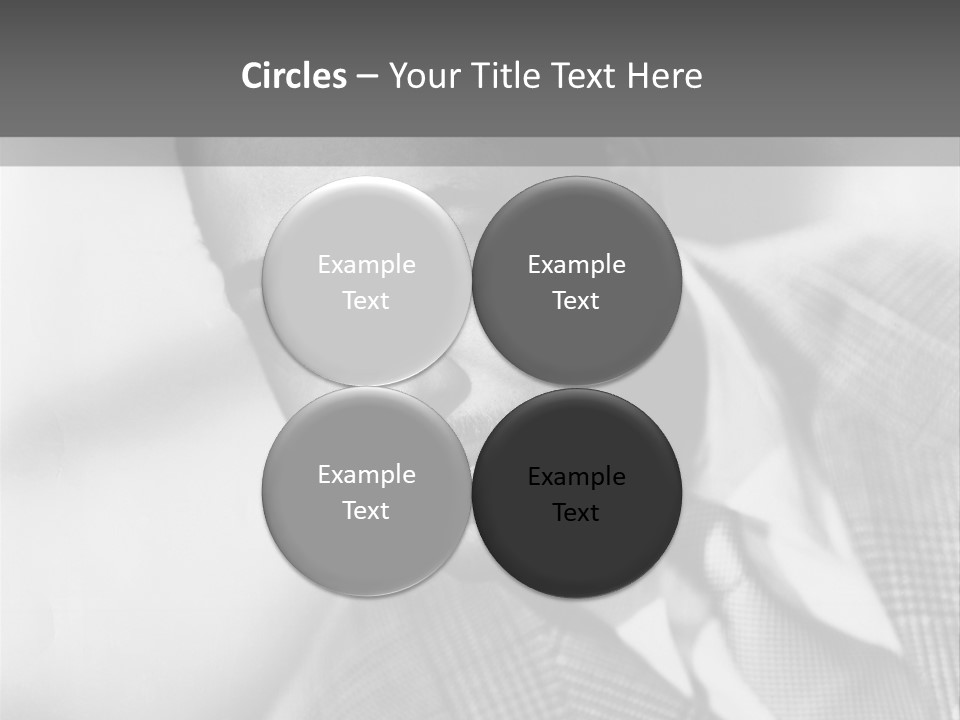 A Man Dressed As A Vintage Image PowerPoint Template