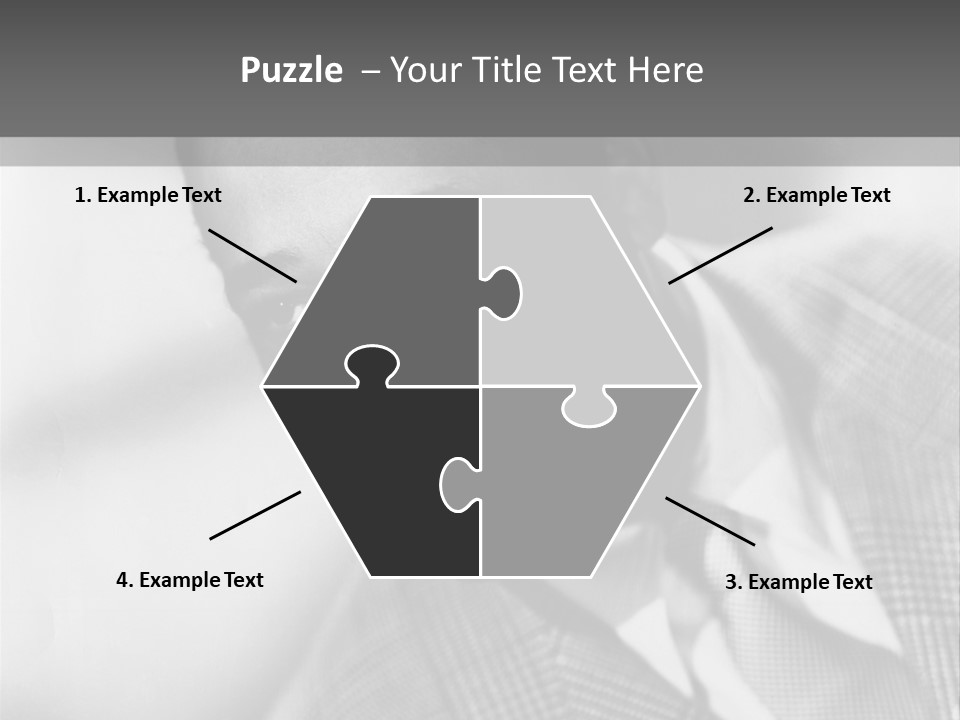 A Man Dressed As A Vintage Image PowerPoint Template