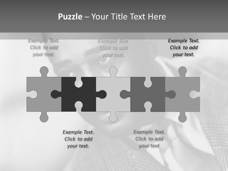 A Man Dressed As A Vintage Image PowerPoint Template