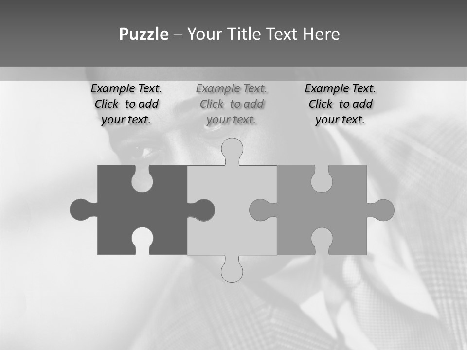 A Man Dressed As A Vintage Image PowerPoint Template