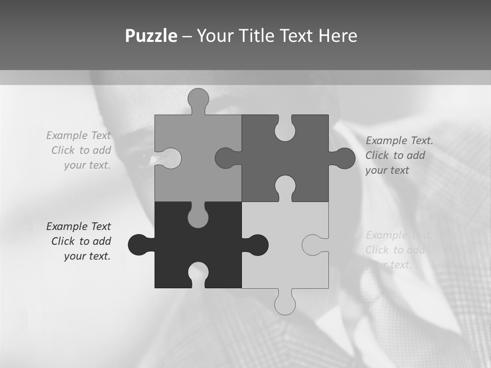 A Man Dressed As A Vintage Image PowerPoint Template