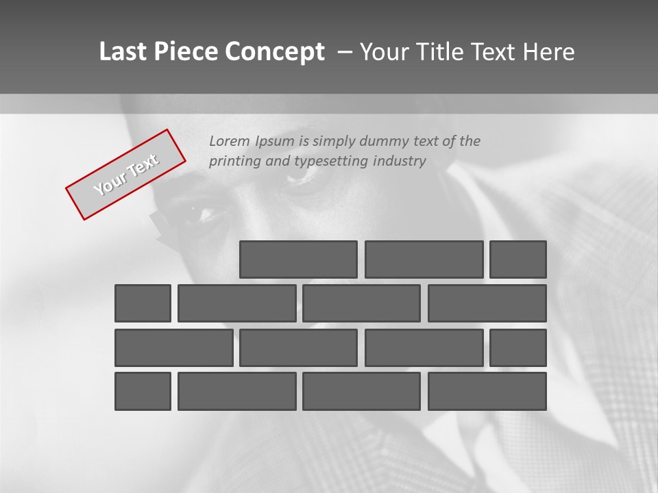 A Man Dressed As A Vintage Image PowerPoint Template