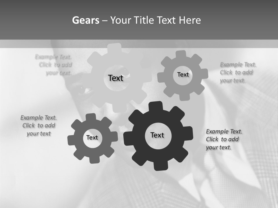 A Man Dressed As A Vintage Image PowerPoint Template