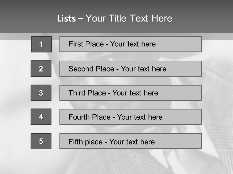A Man Dressed As A Vintage Image PowerPoint Template