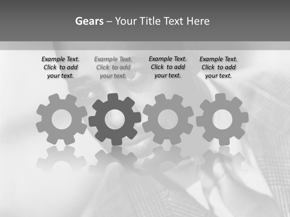 A Man Dressed As A Vintage Image PowerPoint Template