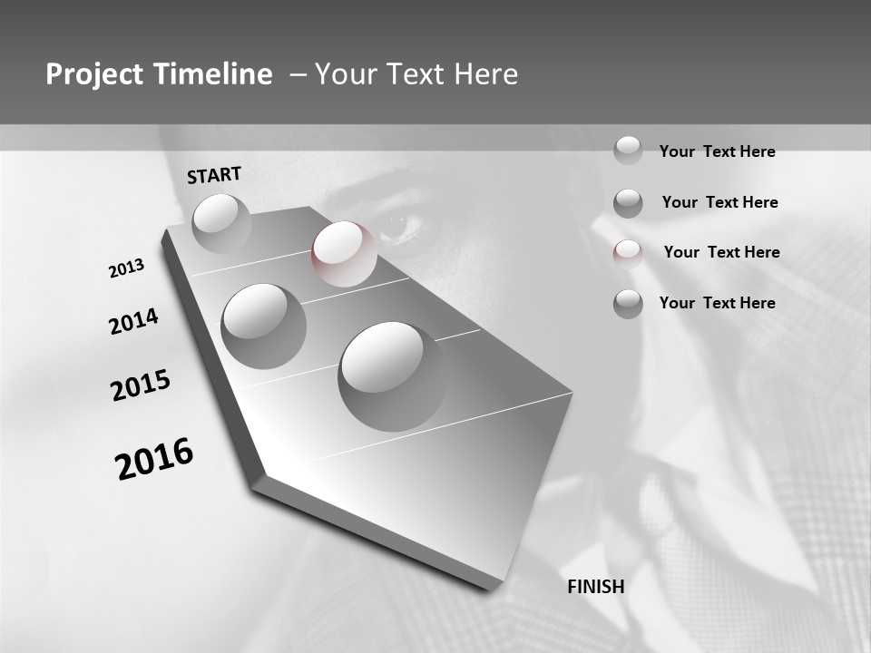 A Man Dressed As A Vintage Image PowerPoint Template