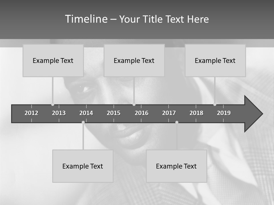 A Man Dressed As A Vintage Image PowerPoint Template
