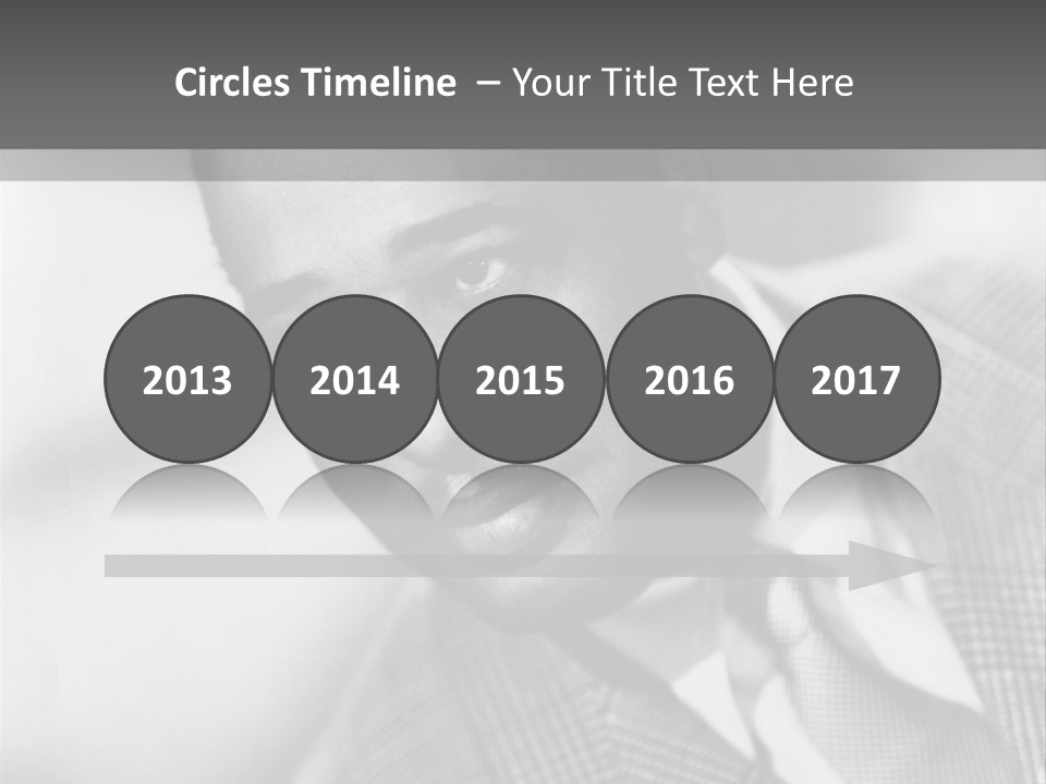 A Man Dressed As A Vintage Image PowerPoint Template