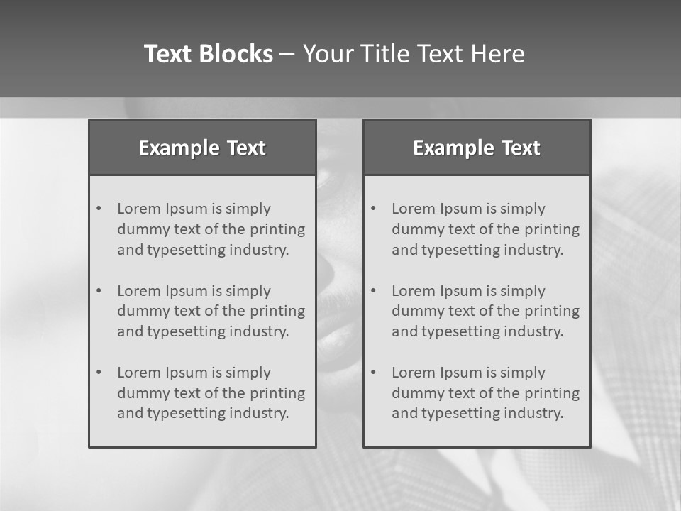 A Man Dressed As A Vintage Image PowerPoint Template