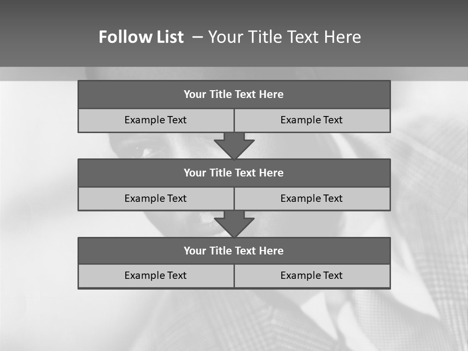 A Man Dressed As A Vintage Image PowerPoint Template