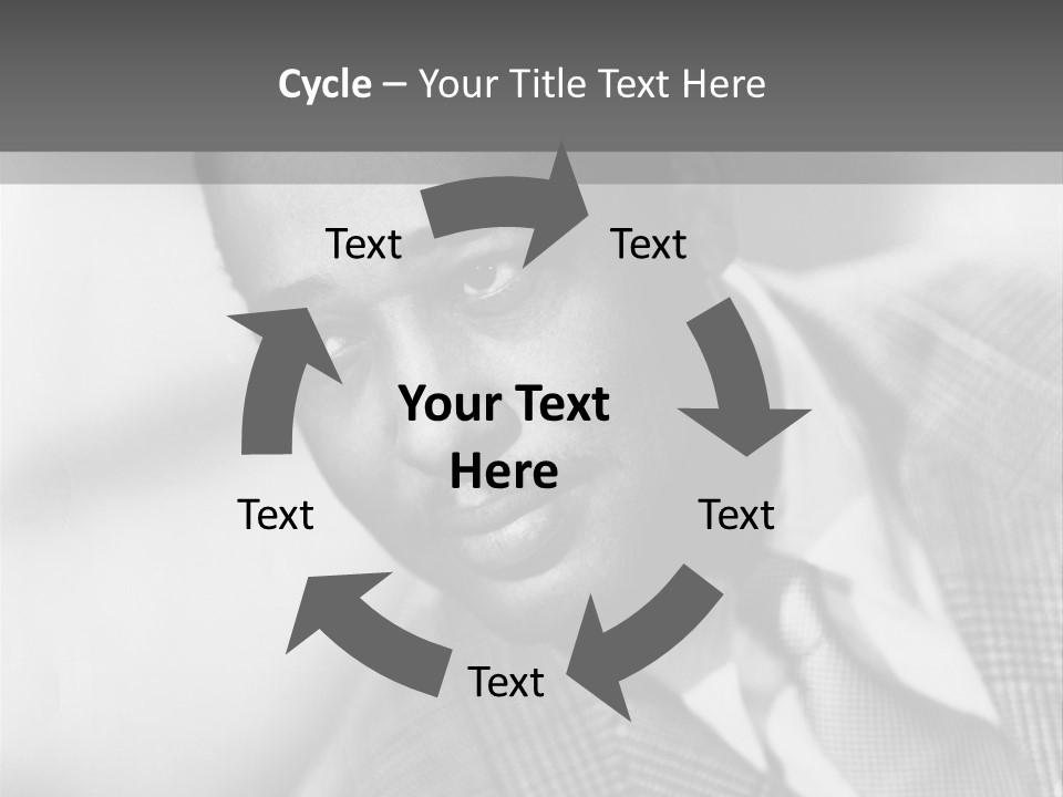 A Man Dressed As A Vintage Image PowerPoint Template