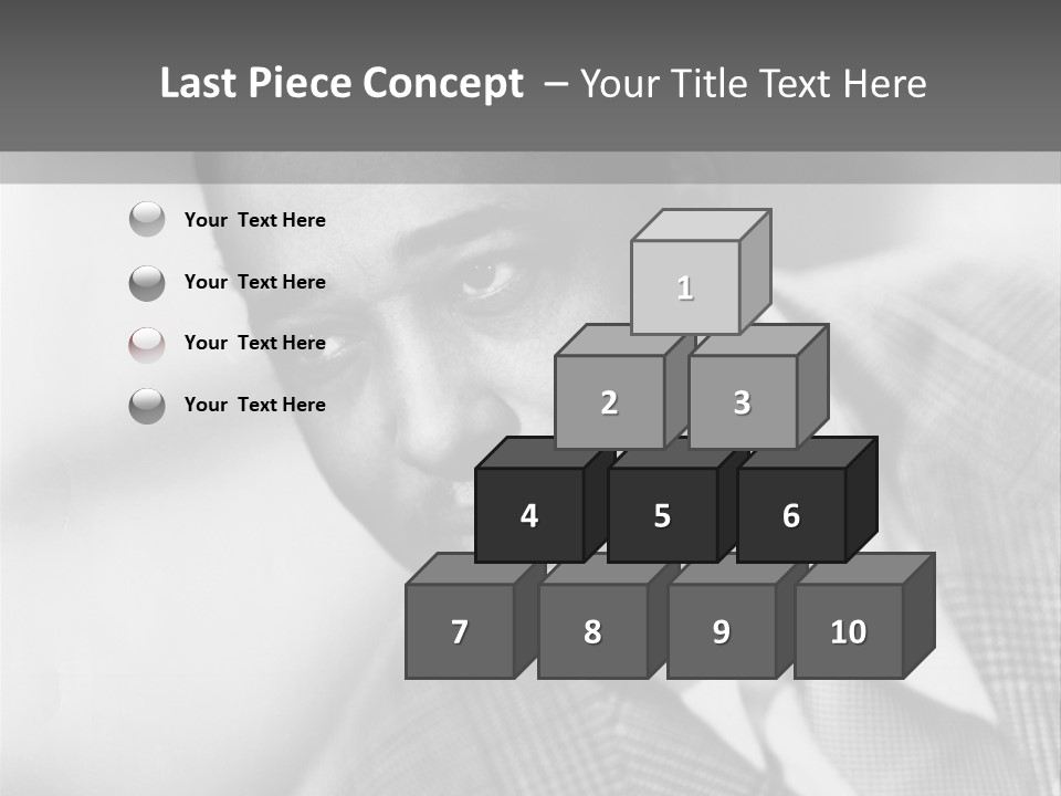 A Man Dressed As A Vintage Image PowerPoint Template