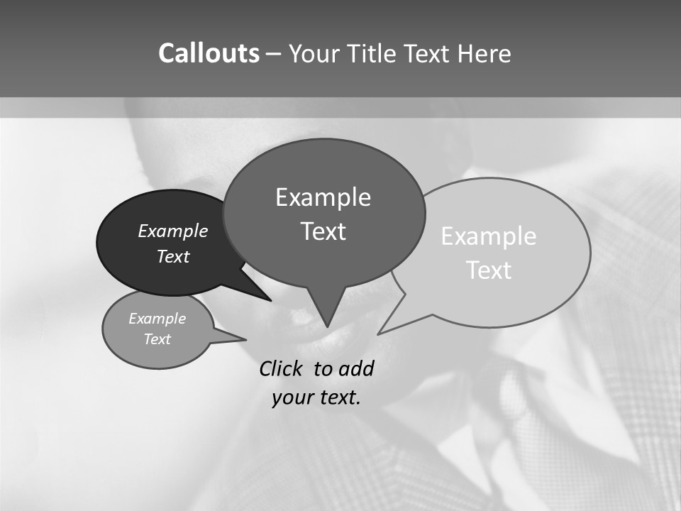 A Man Dressed As A Vintage Image PowerPoint Template