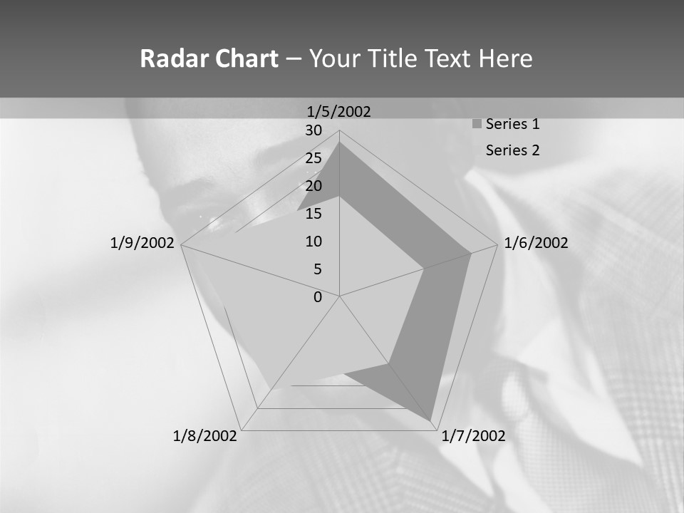 A Man Dressed As A Vintage Image PowerPoint Template