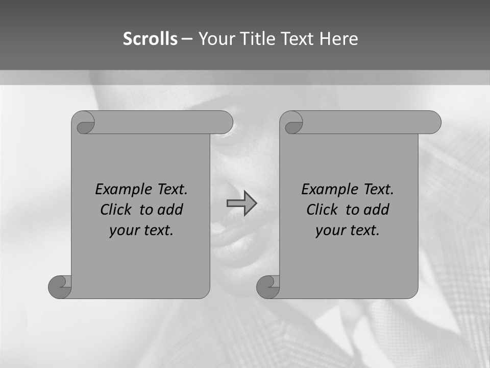 A Man Dressed As A Vintage Image PowerPoint Template