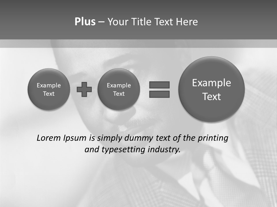 A Man Dressed As A Vintage Image PowerPoint Template