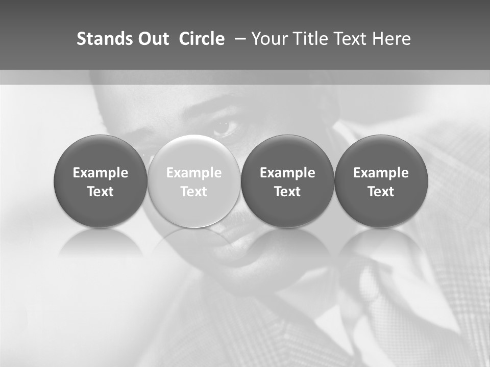 A Man Dressed As A Vintage Image PowerPoint Template