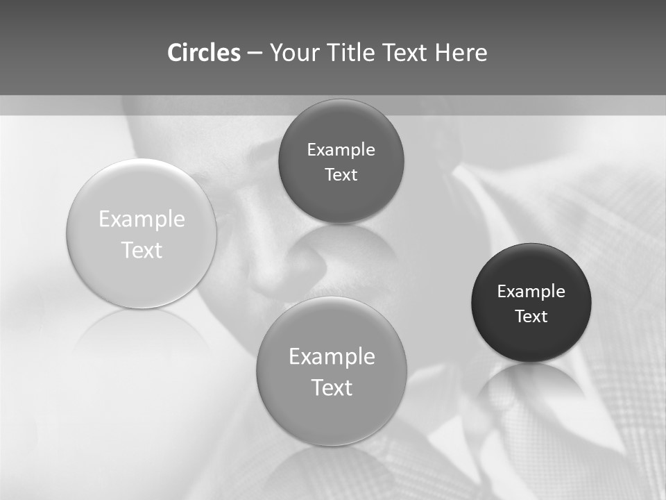 A Man Dressed As A Vintage Image PowerPoint Template