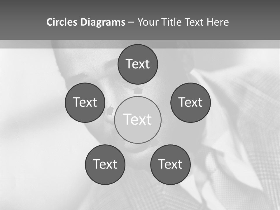 A Man Dressed As A Vintage Image PowerPoint Template